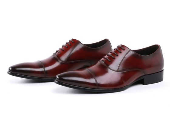Cérémonie de l'armée d'Oxford cuir rouge officier militaire homme chaussures 39-45# taille