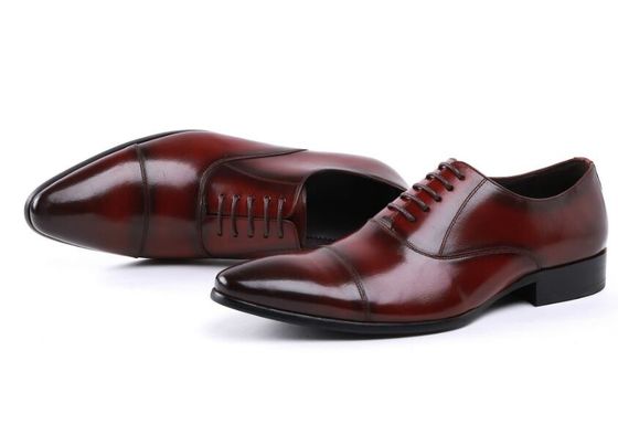 Cérémonie de l'armée d'Oxford cuir rouge officier militaire homme chaussures 39-45# taille