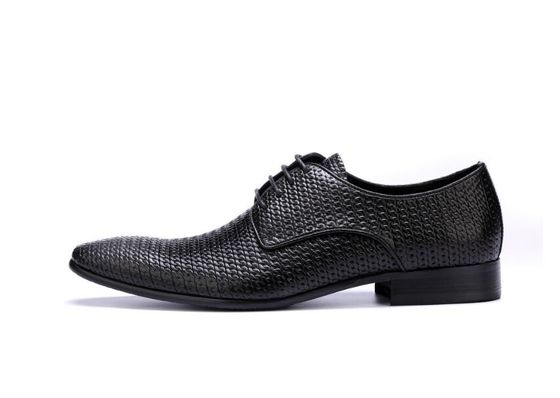 Tout tissé, brillant, authentique, pour homme, en cuir, chaussures, en cuir, Oxford, chaussures pour homme