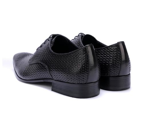 Tout tissé, brillant, authentique, pour homme, en cuir, chaussures, en cuir, Oxford, chaussures pour homme
