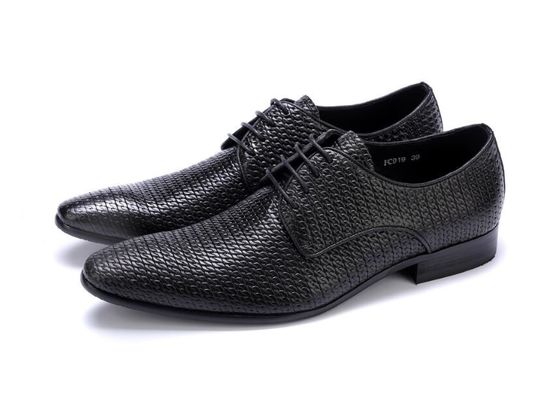 Tout tissé, brillant, authentique, pour homme, en cuir, chaussures, en cuir, Oxford, chaussures pour homme