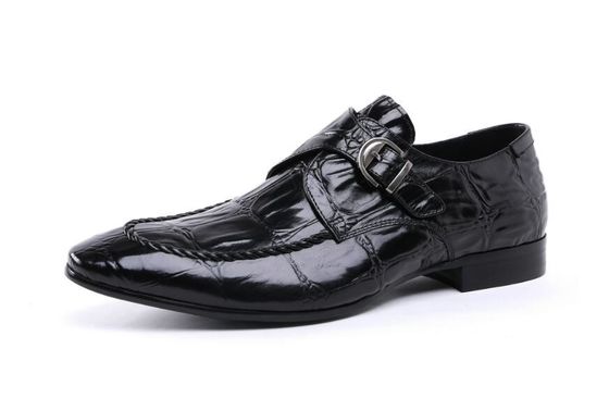 Brogues en cuir brillant faits à la main chaussures d'affaires brunes formelles pour les soirées