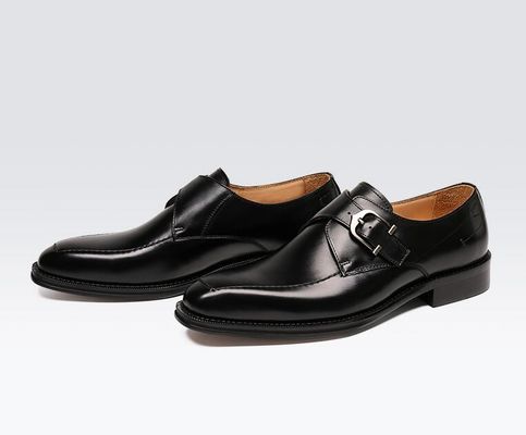 Des chaussures en cuir authentique d'Oxford / Des chaussures de luxe pour hommes à bretelles avec un talon de 3 cm