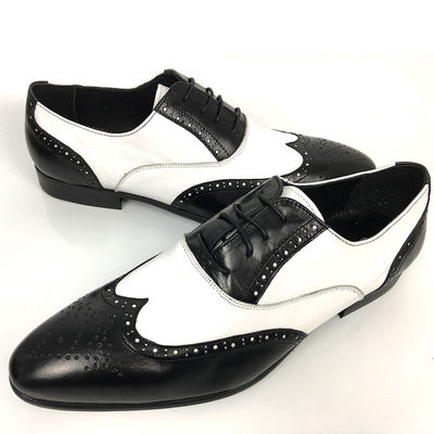 Vêtements de mariée pour hommes / chaussures en cuir tissé pour hommes