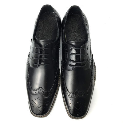 Chaussures en cuir décontractées pour hommes / Chaussures d'Oxford noires pour hommes Mode style italien