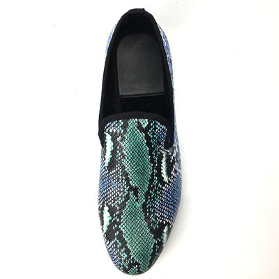 Design élégant Peau de serpent Chaussures de sport pour hommes Chaussures de conduite en cuir pour hommes