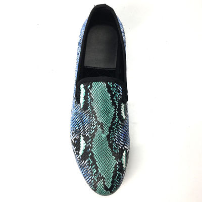 Design élégant Peau de serpent Chaussures de sport pour hommes Chaussures de conduite en cuir pour hommes