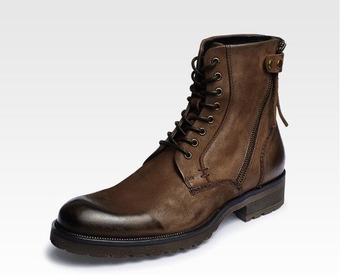 Chaussures à talons pour hommes, chaussures de cow-boy en cuir