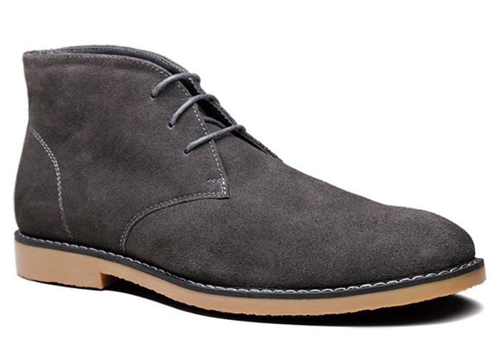 Chaussures d'hiver pour hommes en suède, chaussures de désert, chaussures à talons ronds, chaussures décontractées, chaussures à talons hauts