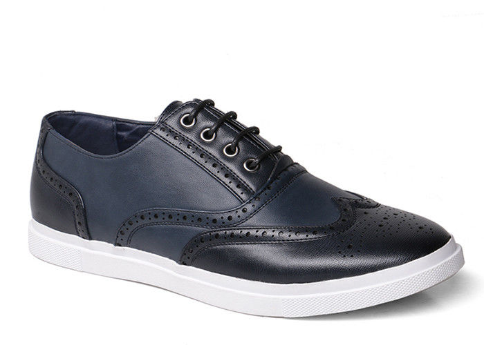 Chaussures de sport confortables pour hommes avec lacets en PU noir Chaussures de sport pour hommes avec lacets en PU