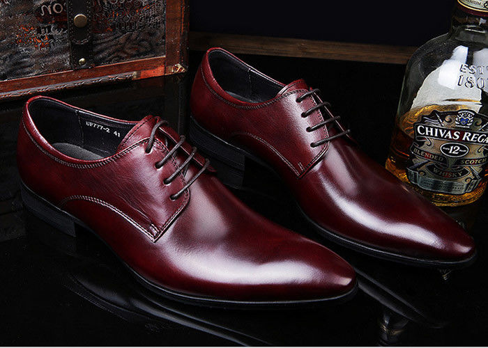 Robe de mariée romantique en cuir doux pour homme chaussures de couleur pure brossé au style britannique