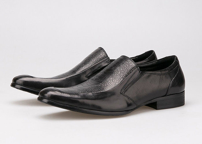 Chaussures à manches rondes pour hommes chaussures de style Oxford chaussures de style cuir à grains entiers