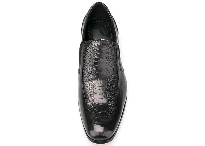 Les hommes durables en robe de mariée chaussures de printemps / automne confortables hommes noir slip sur les chaussures