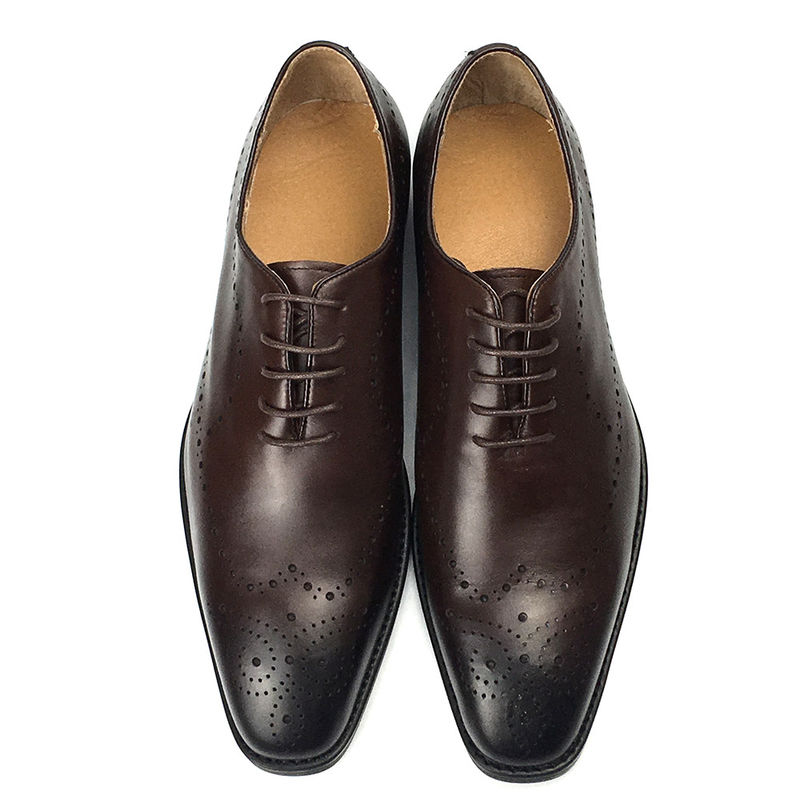 Coloriage à la main en cuir de veau pour homme, robe formelle, chaussures élégantes
