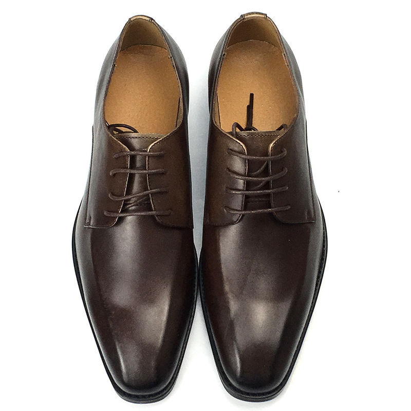 Couleur brune Hommes en cuir chaussures décontractées Talons bas Chaussures Hauteur Affaires d'affaires Style